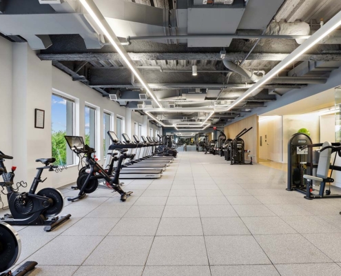 7501 Wisconsin Fitness Center cardio room